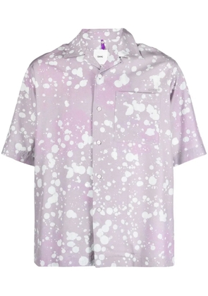 OAMC Kurt splatter short-sleeve shirt - Purple