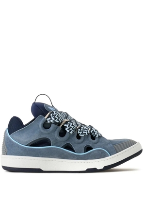 Lanvin Curb cut-out laced sneakers - Blue