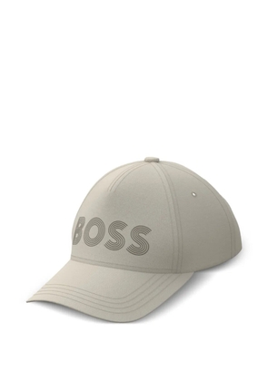 BOSS logo-print cap - Neutrals