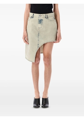 Coperni asymmetrical denim skirt - Grey