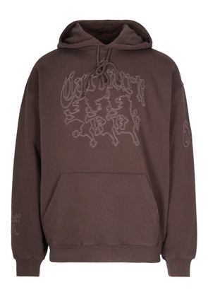 Carhartt WIP graphic hooded hoodie - Brown