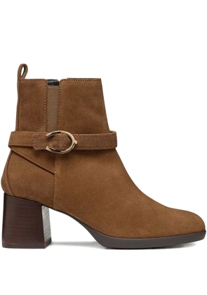 Geox 60mm Walk Pleasure 55 block-heel ankle boots - Brown