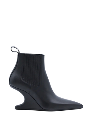 Rick Owens sculpted-heel pull-tab boots - Black