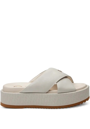 BOGNER crossover platform heeled sandals - Neutrals