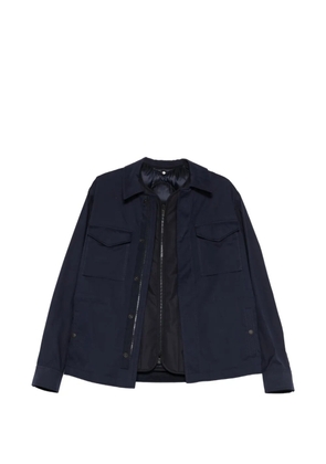 Moncler brushed cotton pocket jacket - Blue