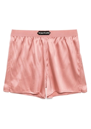 TOM FORD logo-patch shorts - Pink