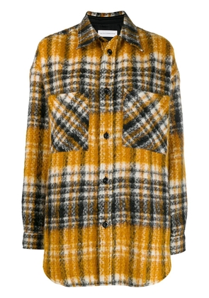 Faith Connexion check oversized shirt - Black