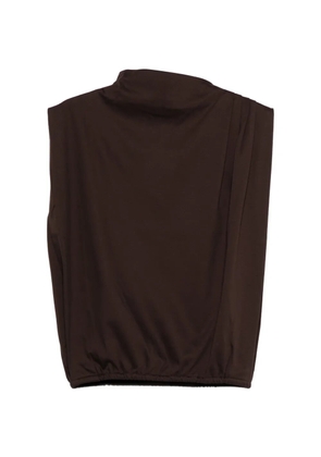 Soeur Idris draped top - Brown