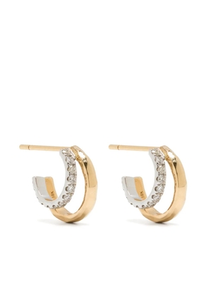 Octavia Elizabeth 18kt yellow gold and white gold diamond earrings