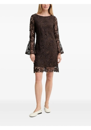 Bruuns Bazaar SagoBBXia floral-lace bell-sleeve mini dress - Brown