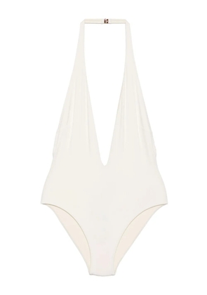 TOM FORD plunging haler one-piece swimsuit - Neutrals
