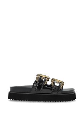 Versace Jeans Couture buckled sandals - Black