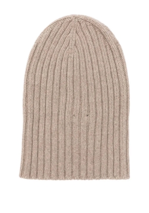 Cenere GB ribbed beanie hat - Neutrals