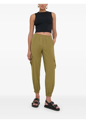 Silvian Heach pocket-cuffed trousers - Green