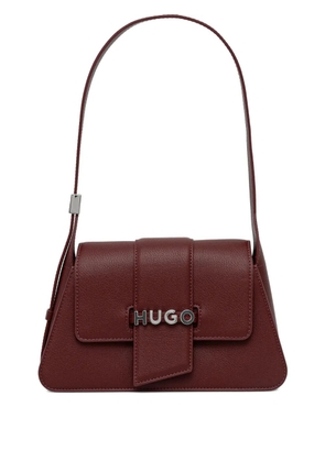 HUGO logo-detail shoulder bag - Red