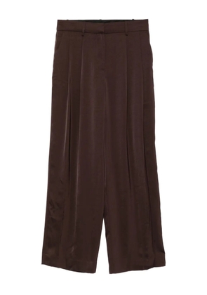 Michael Kors satin wide-leg trousers - Brown