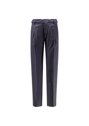 Dolce & Gabbana Umanita pinstripe buckle trousers - Blue