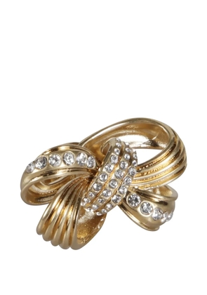 Miu Miu crystal brooch - Gold