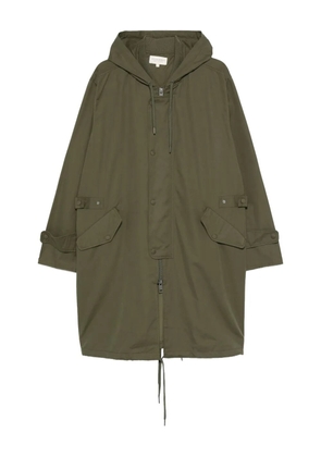 Officine Generale Bradley hooded drawstring coat - Green