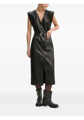 IRO Penelope front-slit midi dress - Black