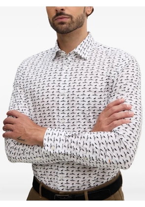 BOSS pattern-print shirt - White