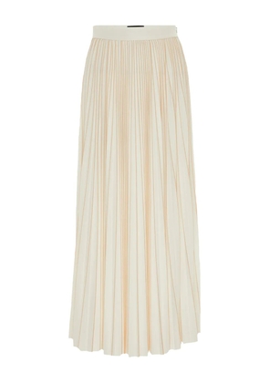 Fabiana Filippi pleated jersey-texture maxi skirt - Neutrals