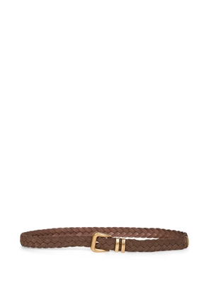 Brunello Cucinelli braided leather belt - Brown