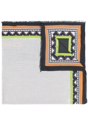 ETRO geometric print scarf - Black