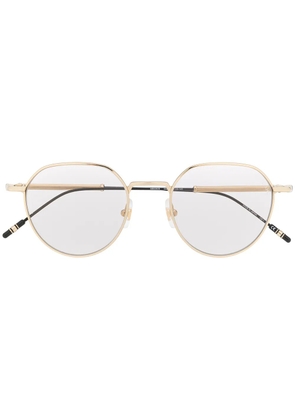 Montblanc oval frame glasses - Gold