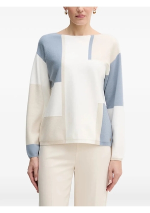 Joseph Ribkoff colourblock sweater - White