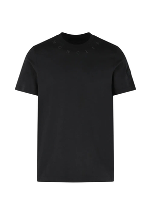 Moncler ribbed logo T-shirt - Black