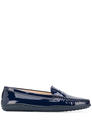 Tod's patent leather loafers - Blue