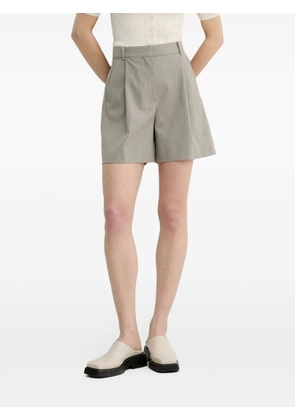 By Malene Birger pleated concealed-fastening shorts - Grey