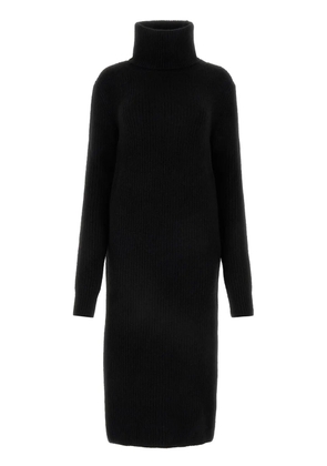 Saint Laurent turtleneck ribbed dress - Black