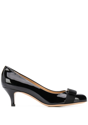 Ferragamo Vara bow mid-heel pumps - Black