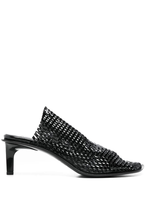 Kenzo 55mm mesh-design mules - Black