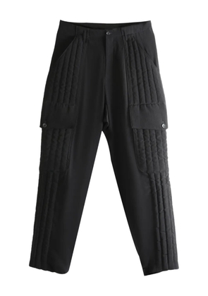 Yohji Yamamoto quilted cargo trousers - Black