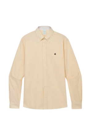 Brooks Brothers button-down embroidered logo shirt - Yellow
