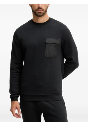Colmar chest-pocket crew-neck sweatshirt - Black