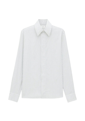 Saint Laurent Cassandre pencil-stripe shirt - White