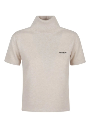 Miu Miu cashmere turtleneck sweater - Neutrals
