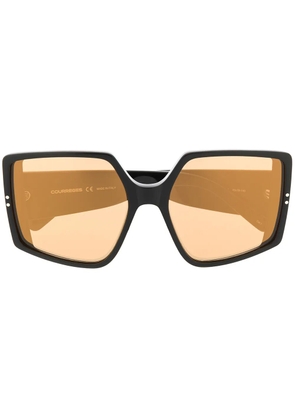 Courrèges oversized square sunglasses - Black
