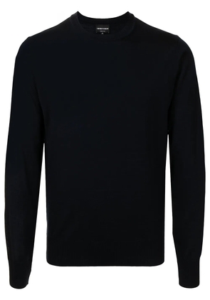 Emporio Armani V-neck virgin wool sweater - Blue