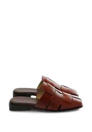 Hereu woven mules - Brown