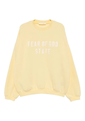 FEAR OF GOD ESSENTIALS logo appliqué sweater - Yellow