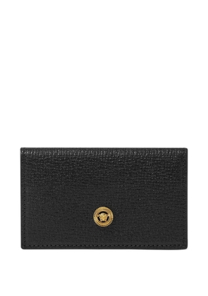 Versace logo-plaque wallet - Black
