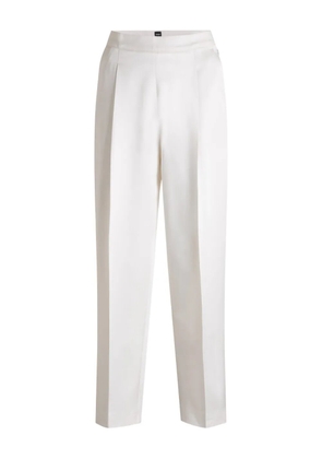 BOSS pleated-front tailored trousers - White