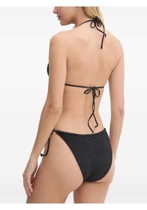 PARAMIDONNA Ema textured side-ties bikini - Black