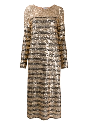 In The Mood For Love Bettina sequined midi dress - Gold