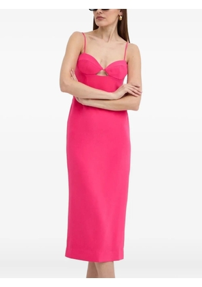 Bardot cut-out midi dress - Pink